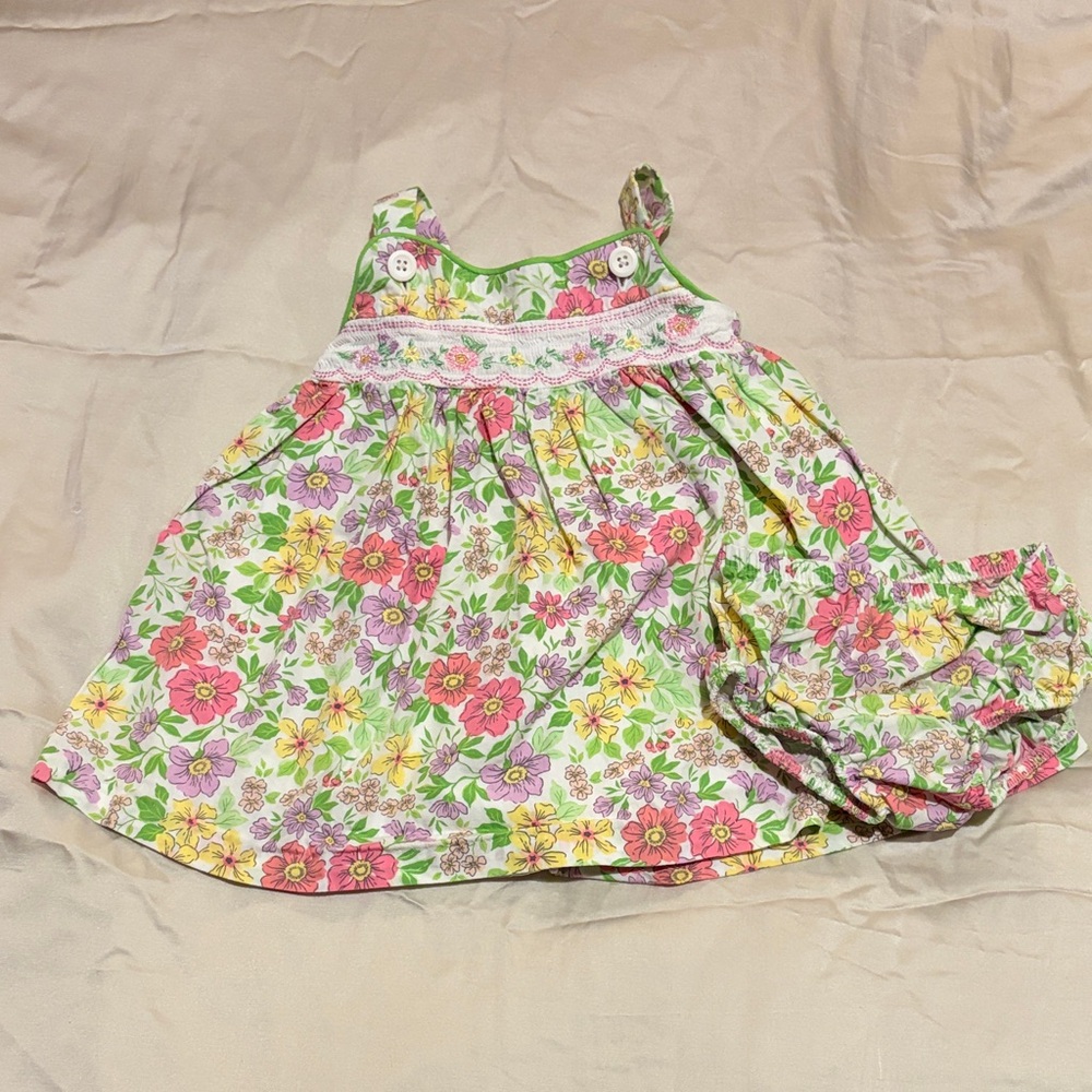 Iris & Ivy Floral Baby Dress with Bloomers